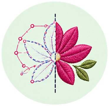 Embroidery design editing