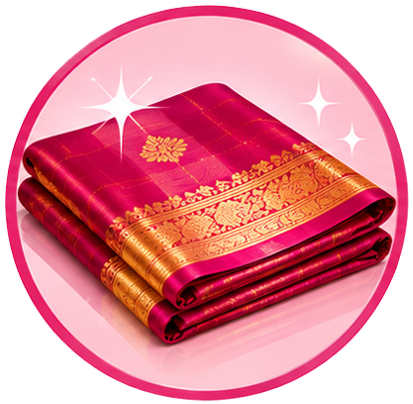 Finished silk saree