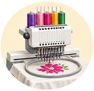 Computerized embroidery machine