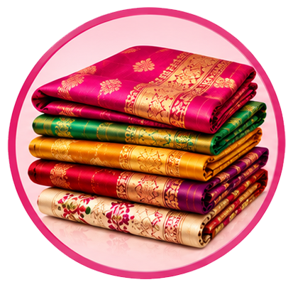 Different saree fabrics