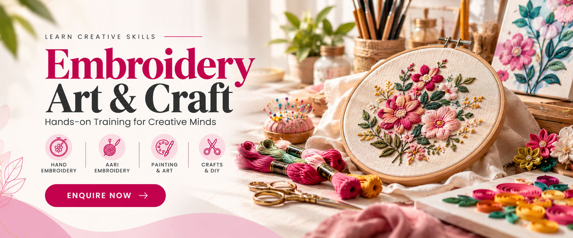 aari and embroidery corses in coimbatore