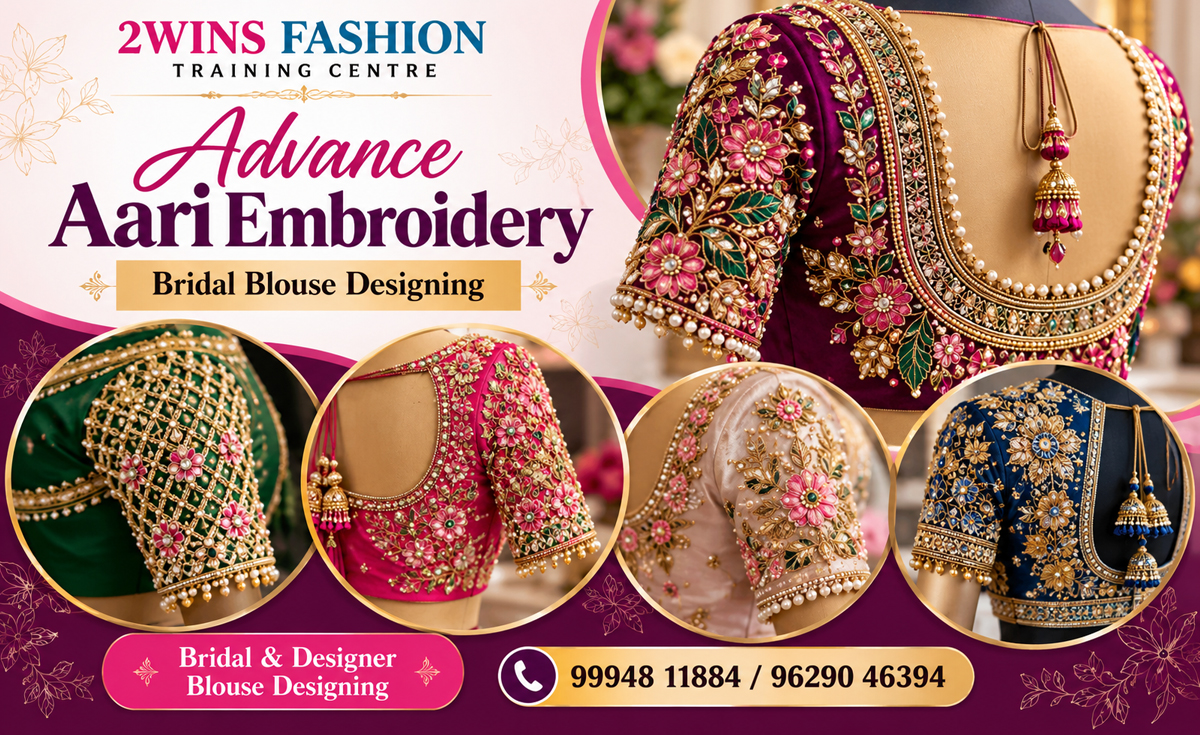 advance hand embroidery course
