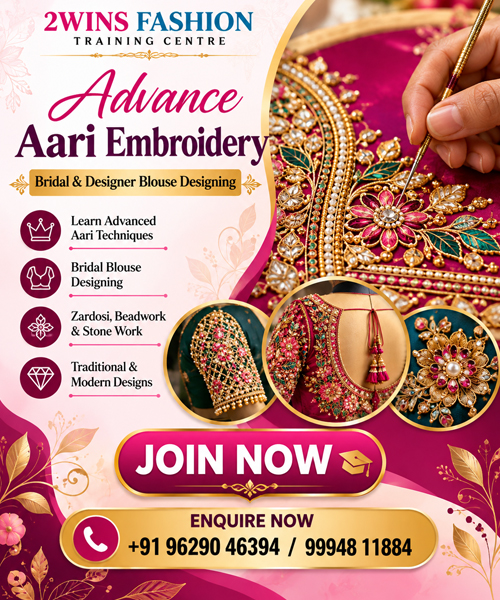advance aari embri class enquiry