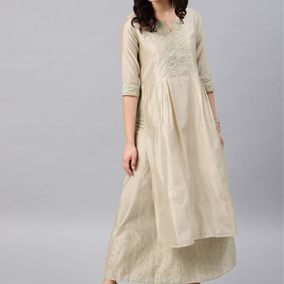 Box Pleated Salwar Kameez
