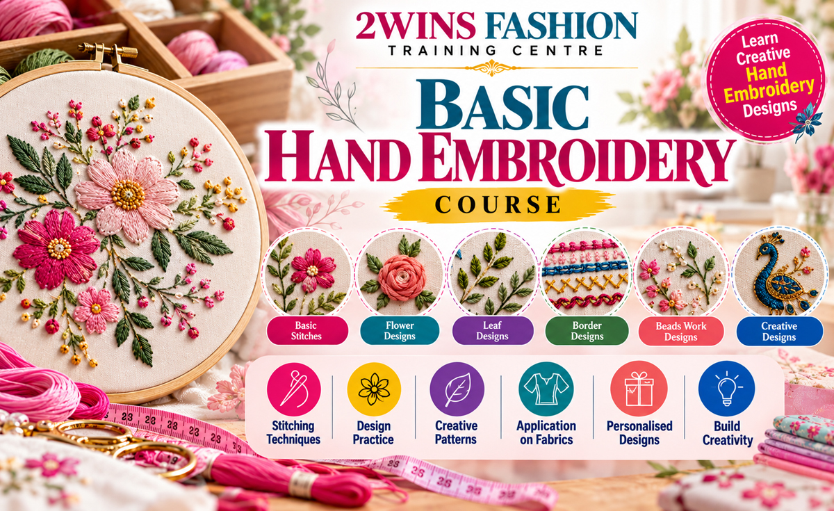 basic hand embroidery course
