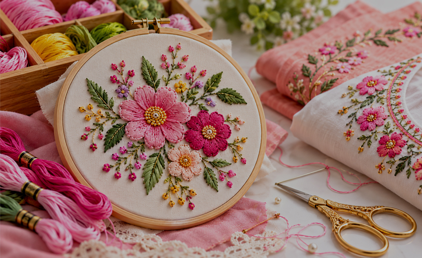 hand embroidery video